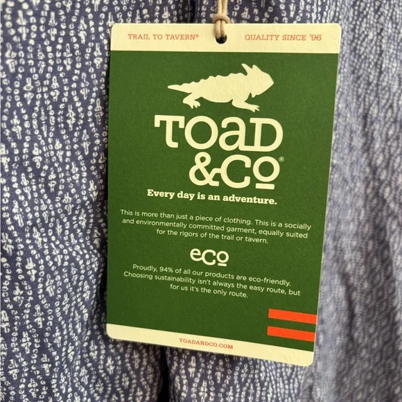 Toad&Co Blue Sleeveless Dress - Picture 9 of 10